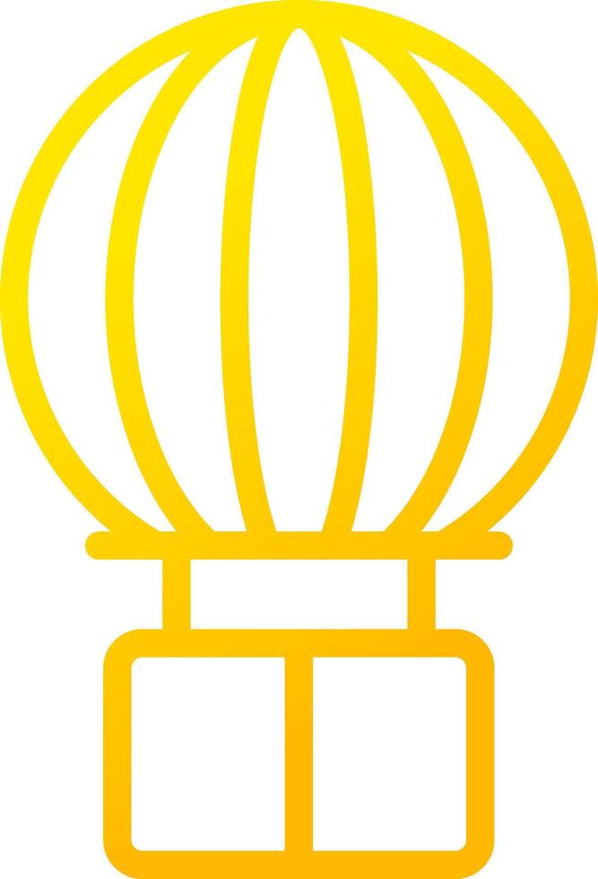 Hot Air Balloon Creative Icon Design vector