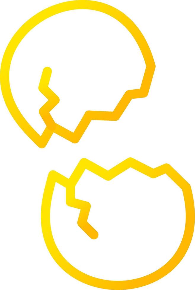 Broken Eggs Creative Icon Design vector