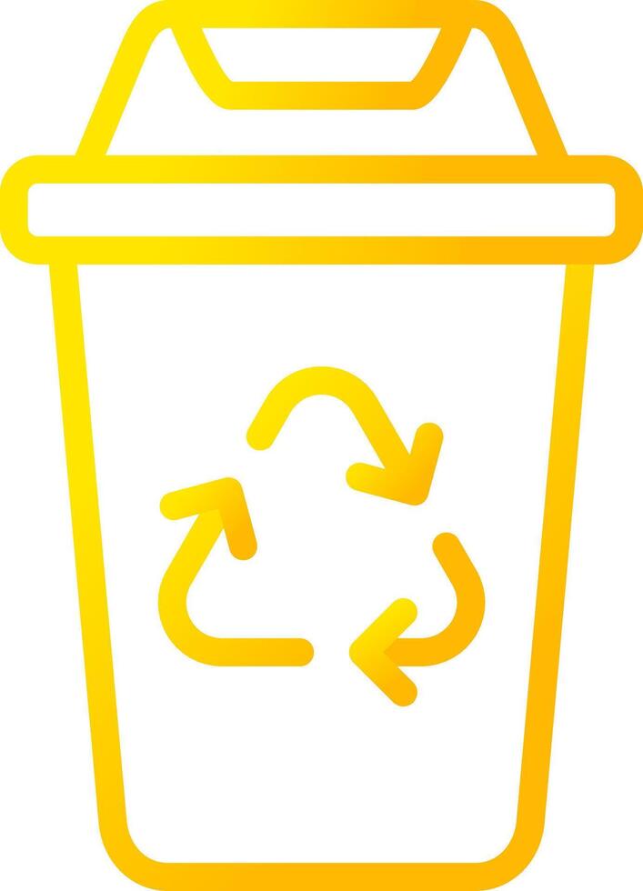 diseño de icono creativo de papelera de reciclaje vector