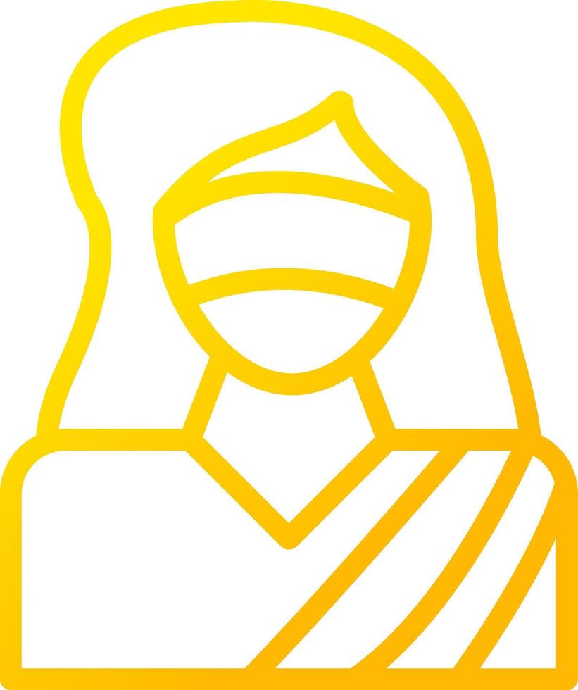 diseño creativo del icono de la señora justicia vector