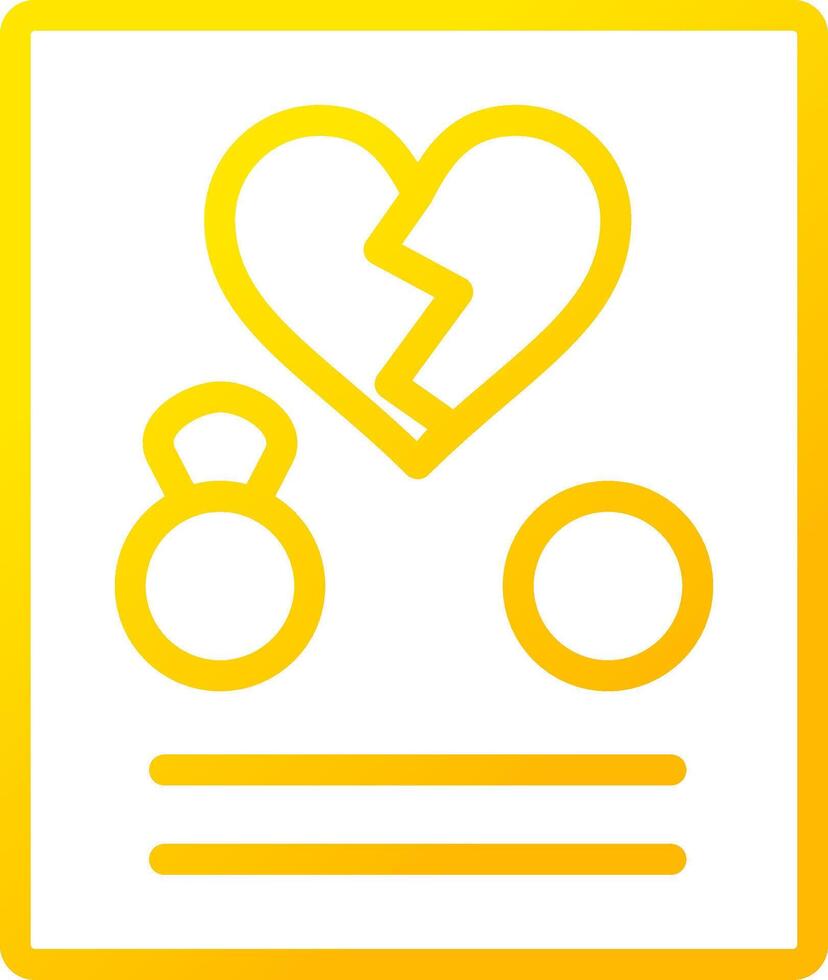 Divorce Creative Icon Design vector