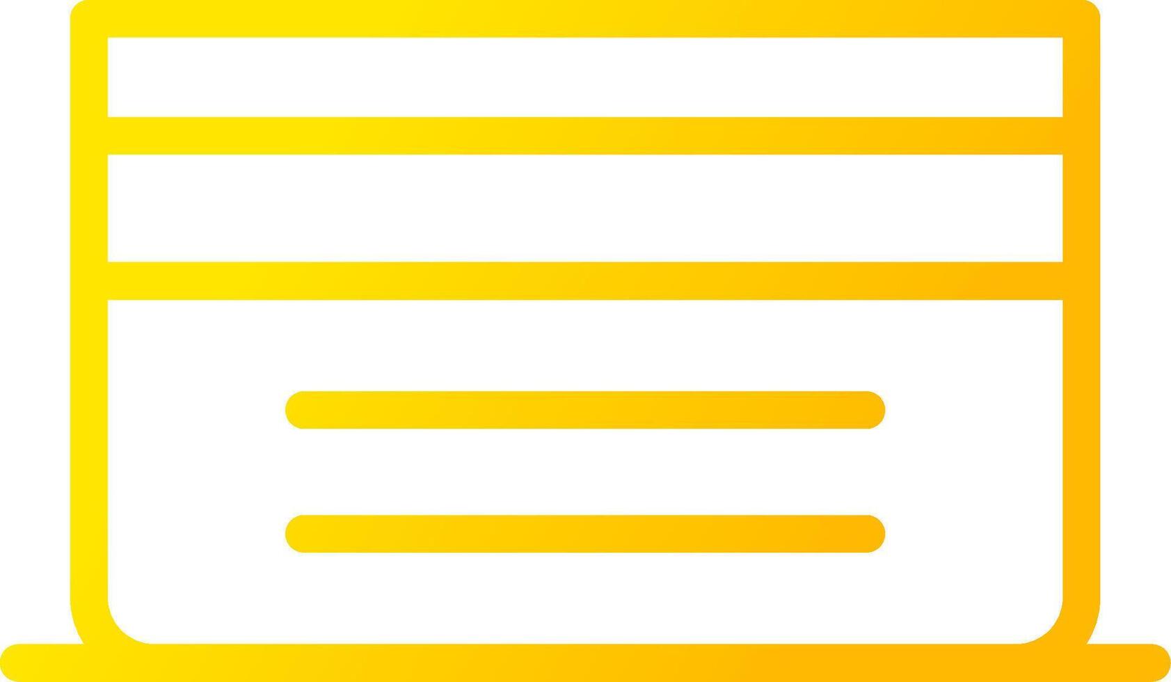 Line Yellow Gradient Design vector