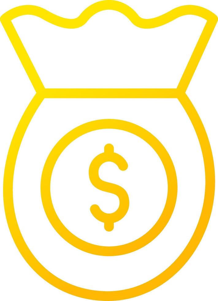 Money Bag Creative Icon Design vector