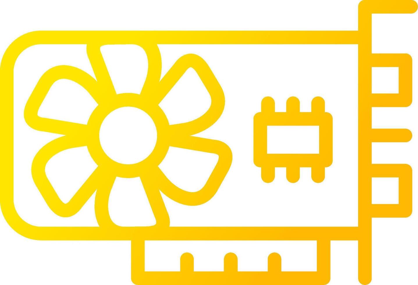 Graphic Card Creative Icon Design vector