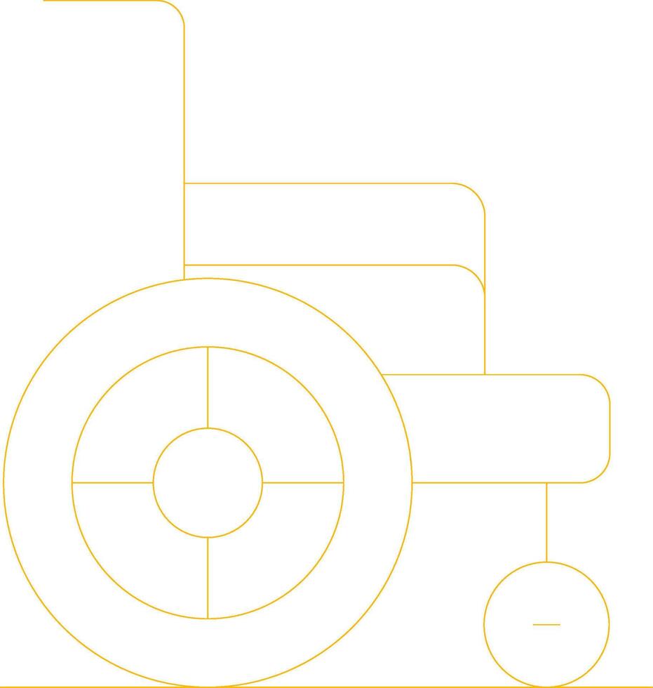 Wheelchair Creative Icon Design vector