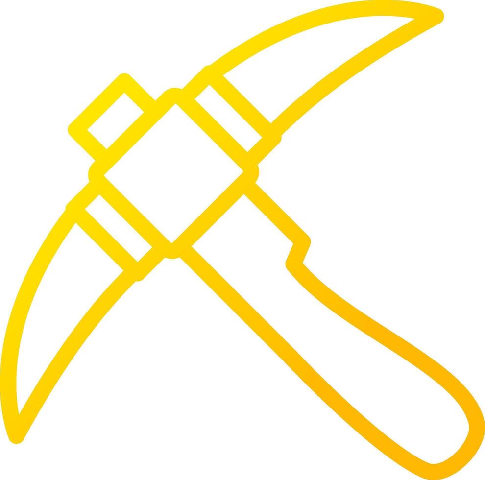 Pickaxe Creative Icon Design vector