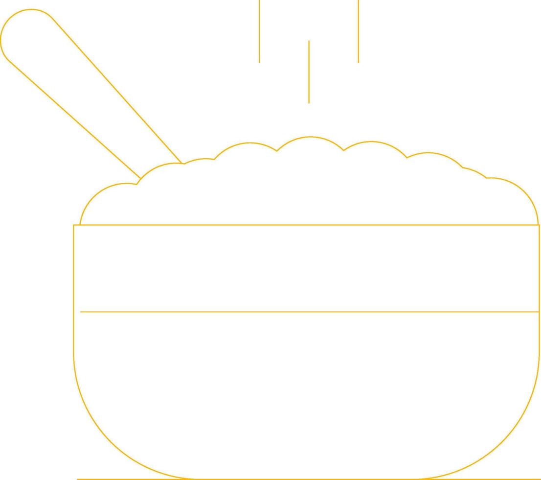 Porridge Creative Icon Design vector