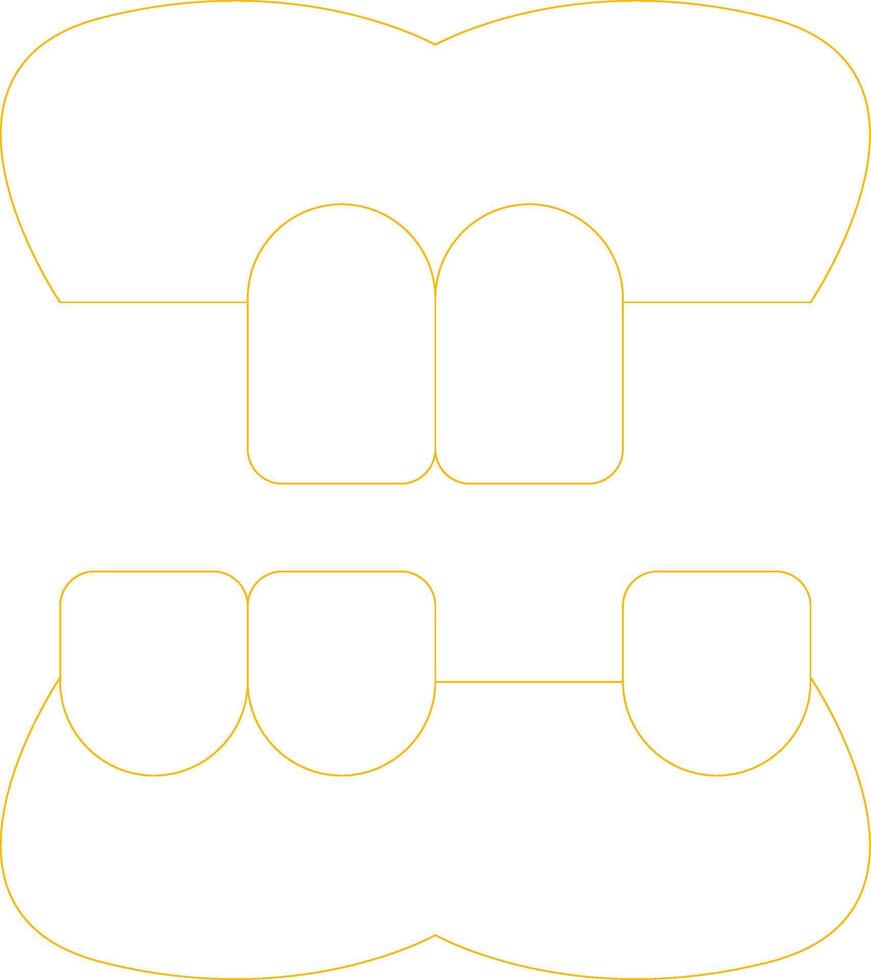 Denture Creative Icon Design vector