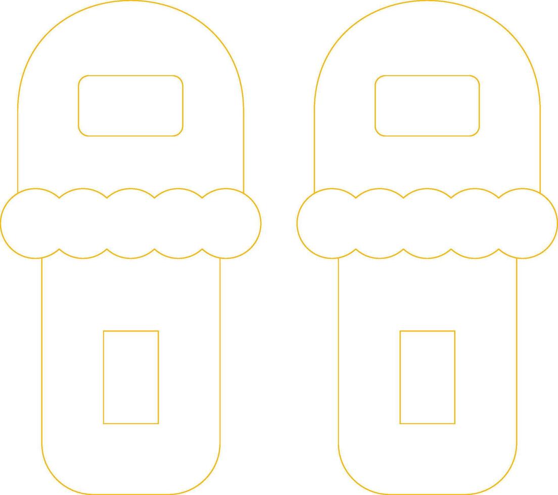 Slippers Creative Icon Design vector