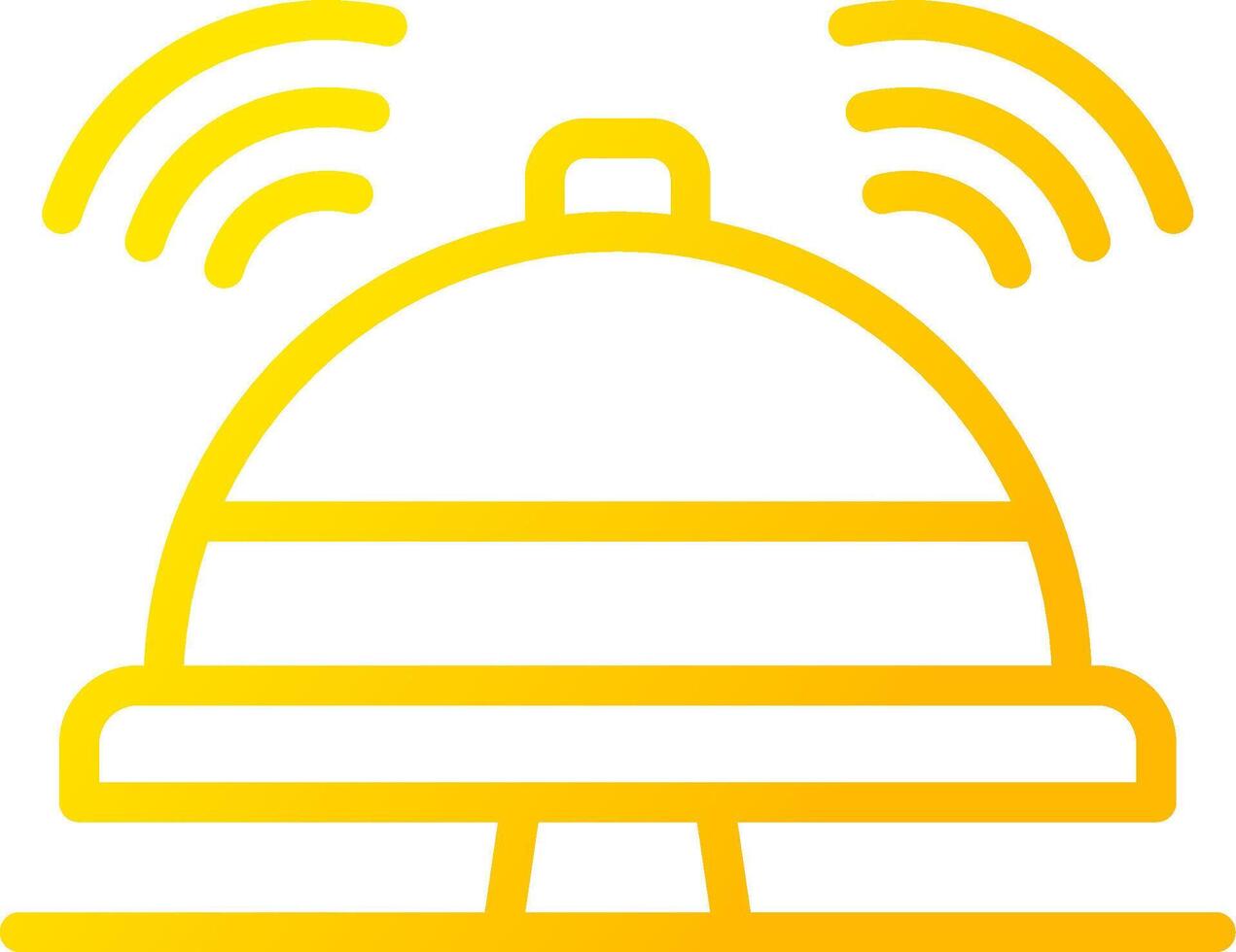 Reception Bell Creative Icon Design vector