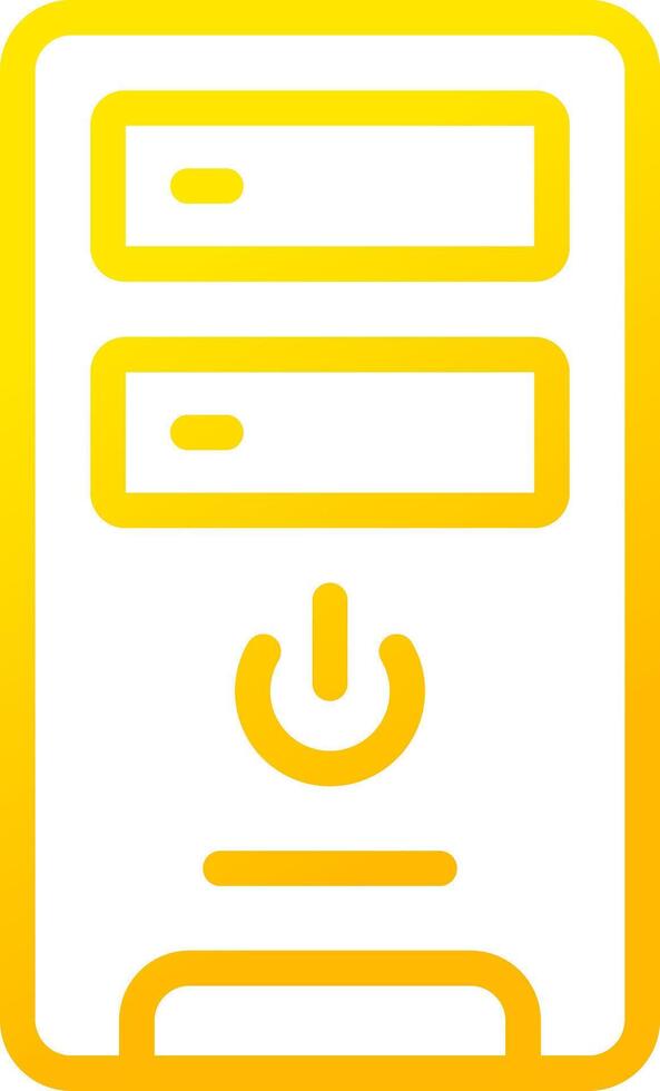 Pc Tower Creative Icon Design vector