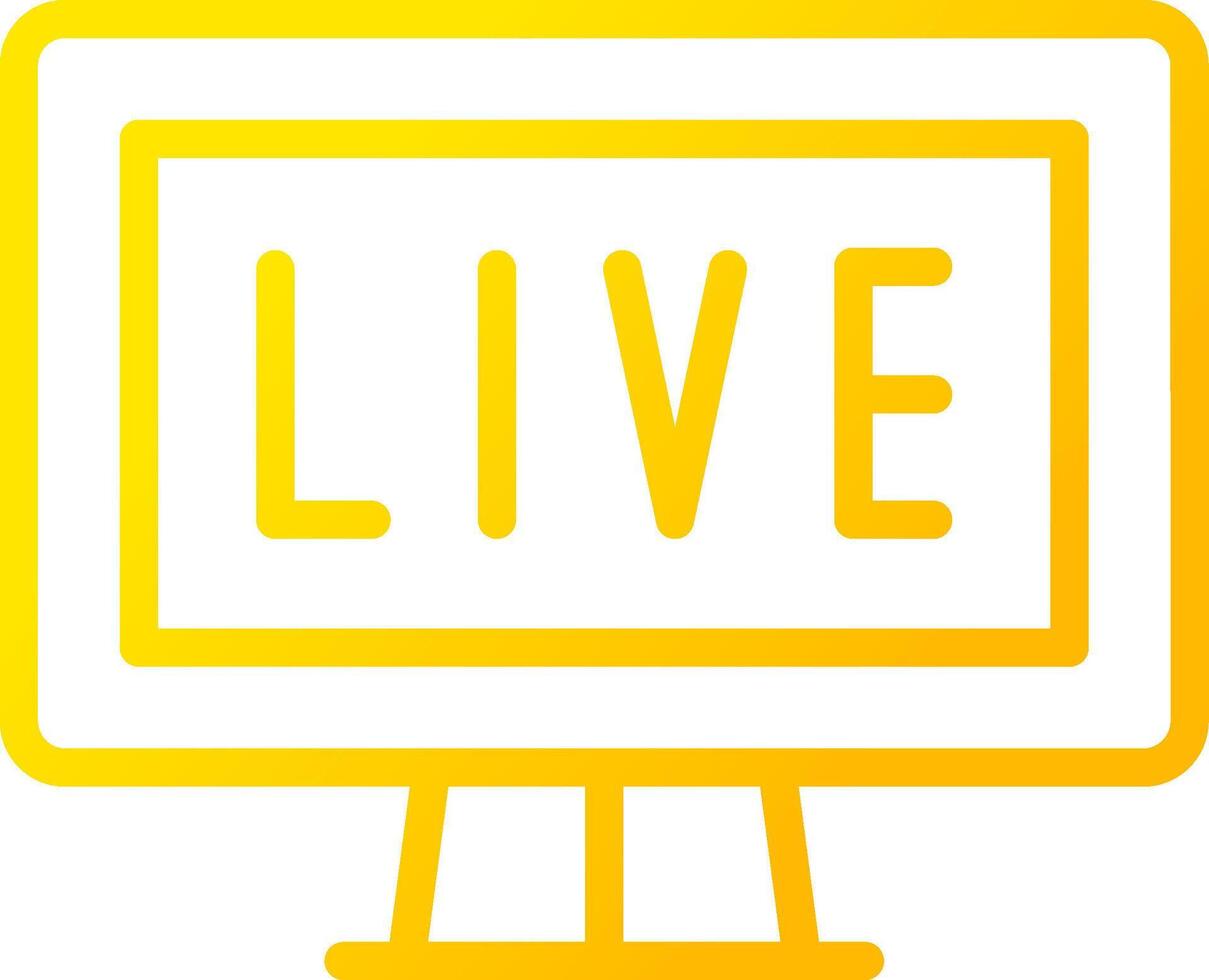 Live Streaming Creative Icon Design vector