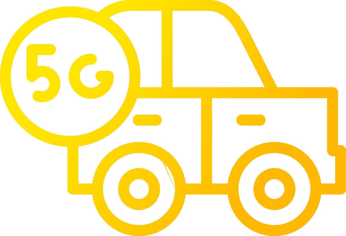 Smart Car Creative Icon Design vector