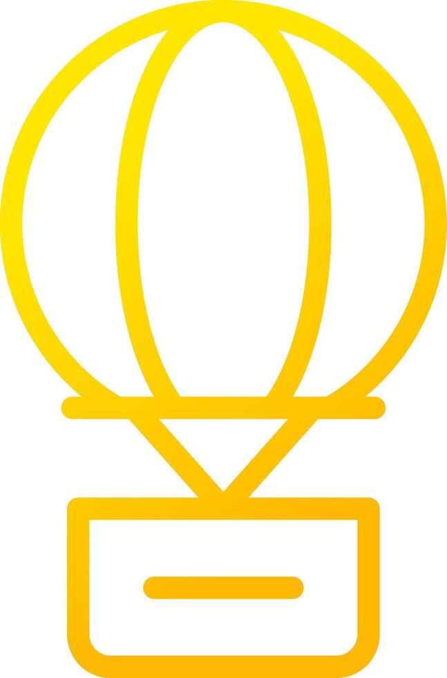 Hot Air Balloon Creative Icon Design vector