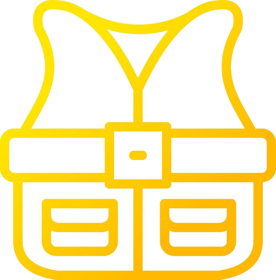 Fishing Vest Creative Icon Design vector