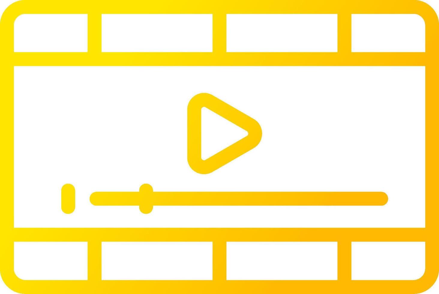 Video Player Creative Icon Design vector