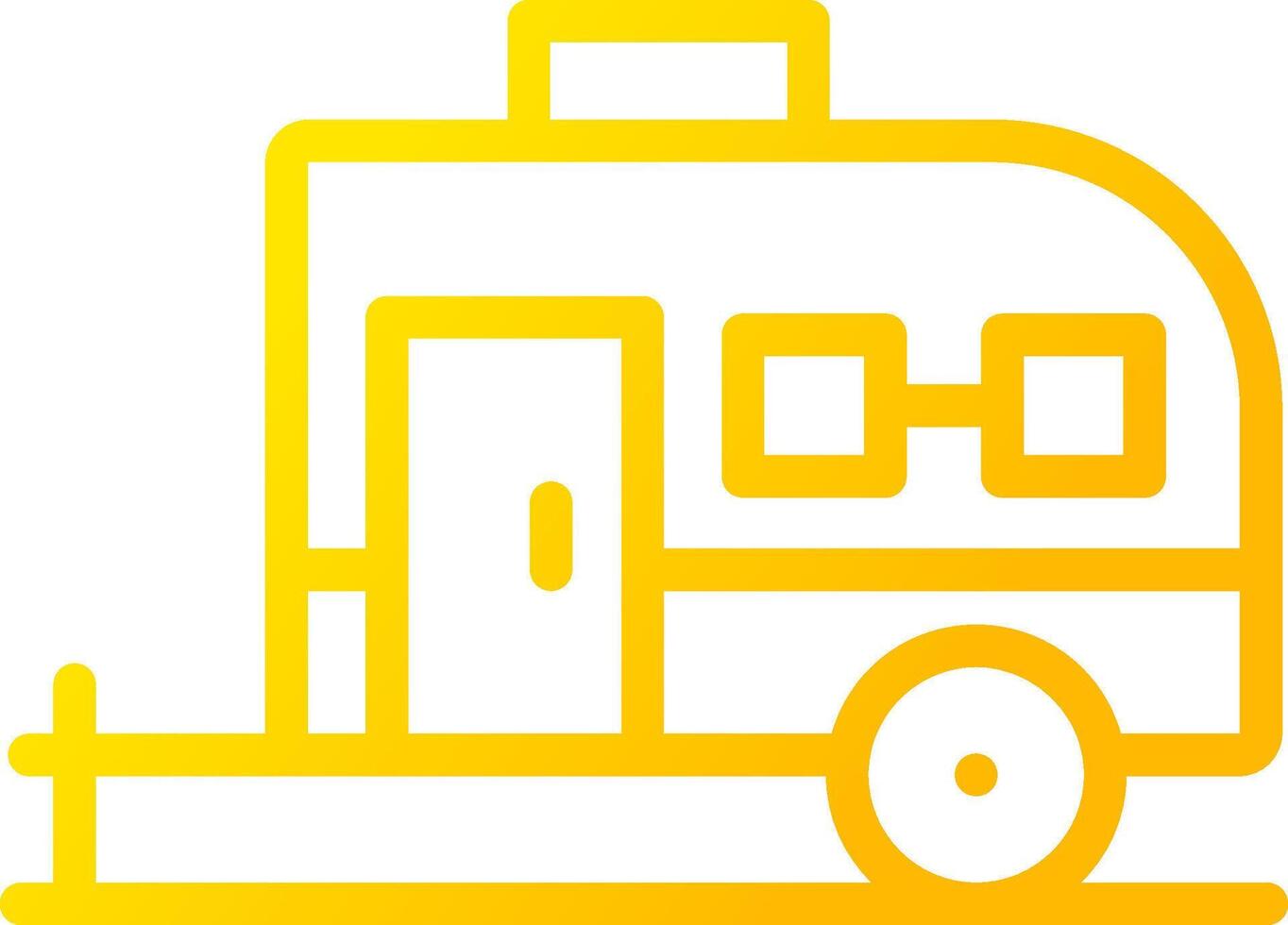 Caravan Creative Icon Design vector