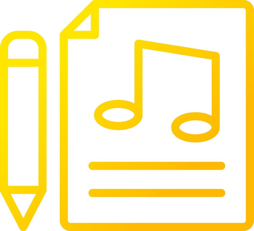 Music Score Creative Icon Design vector