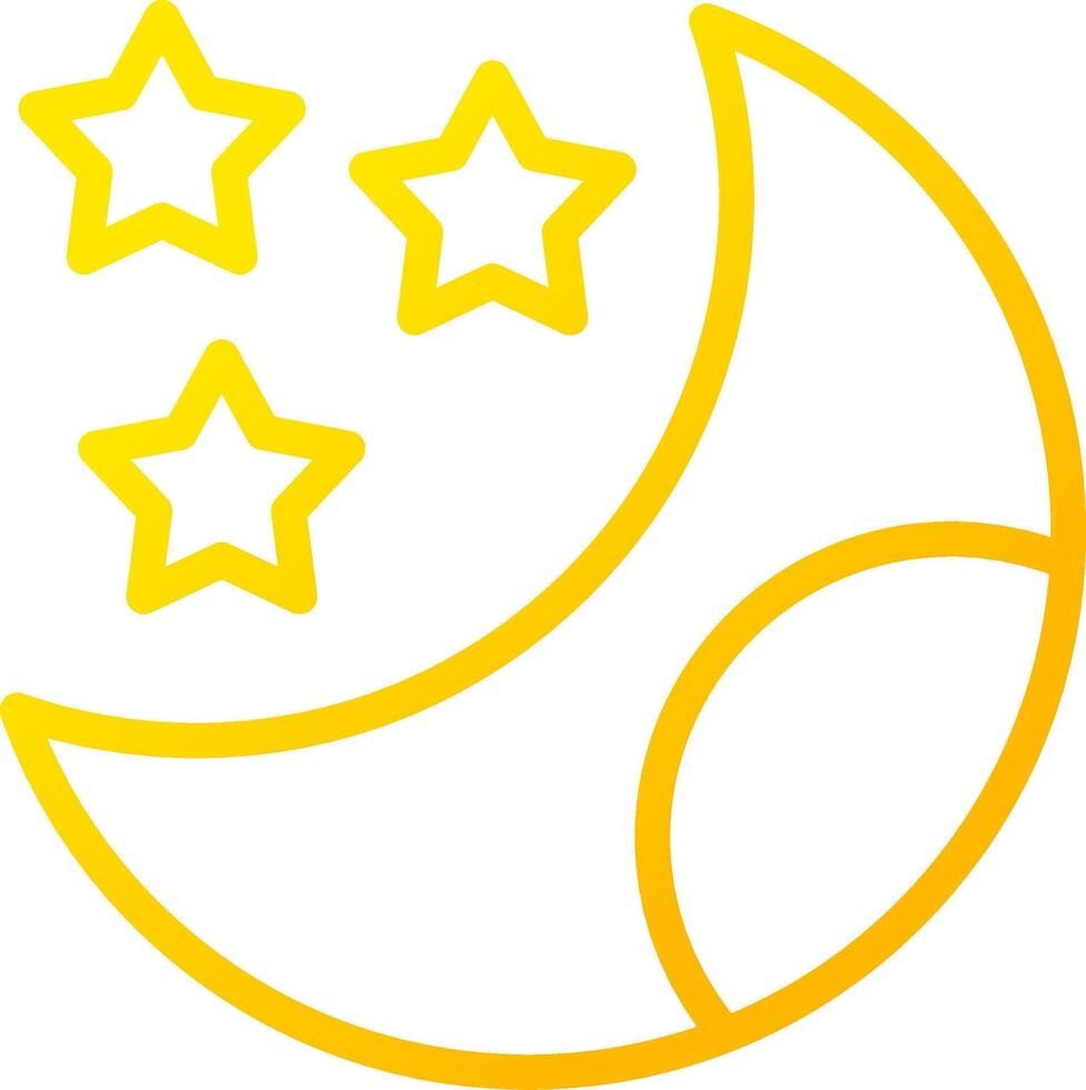 Moon Creative Icon Design vector