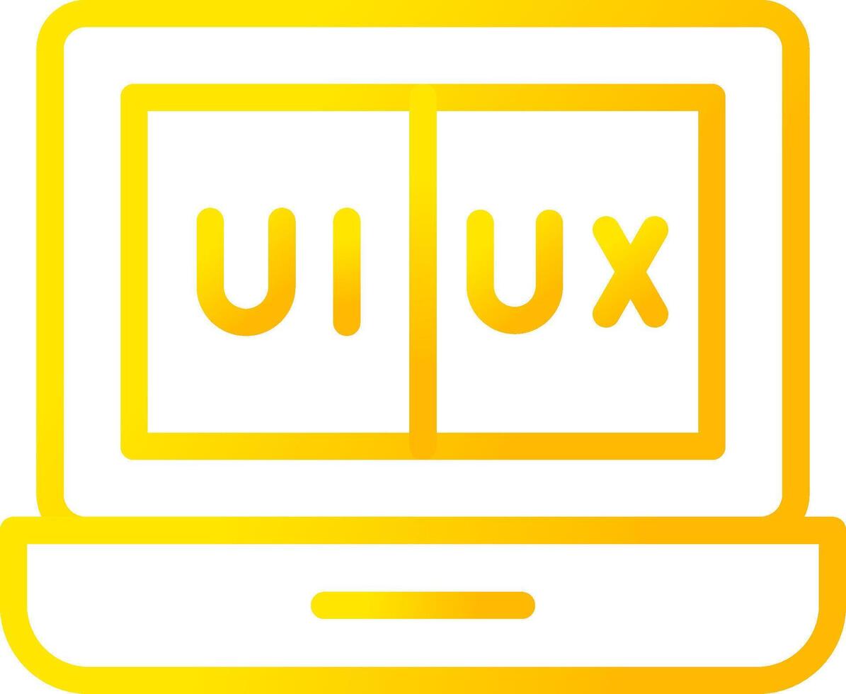 ui ux creativo icono diseño vector