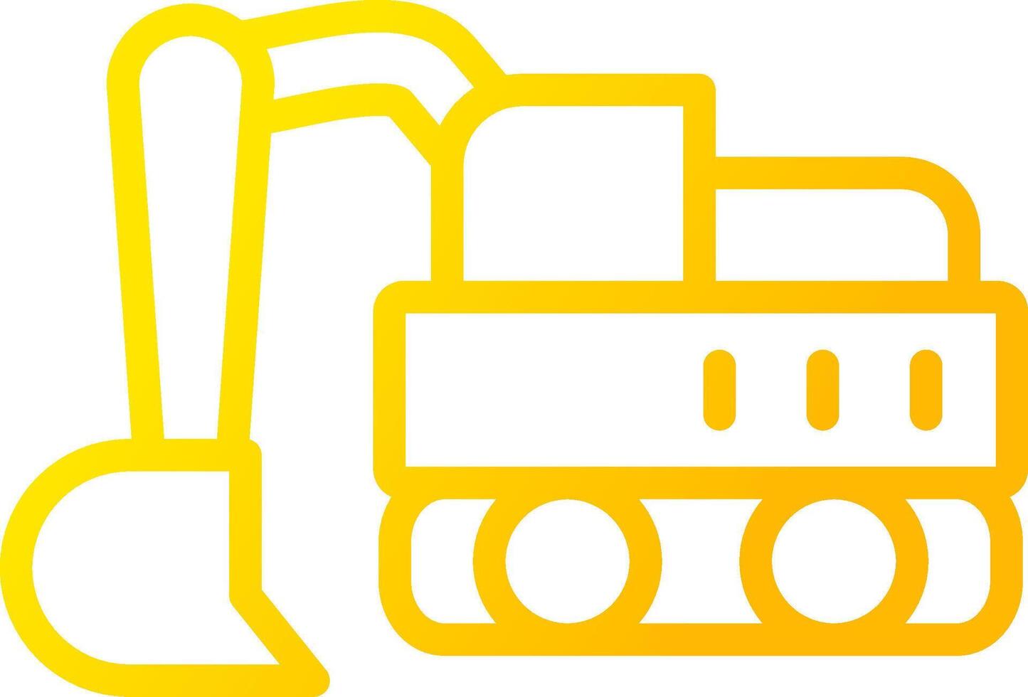 Excavator Creative Icon Design vector