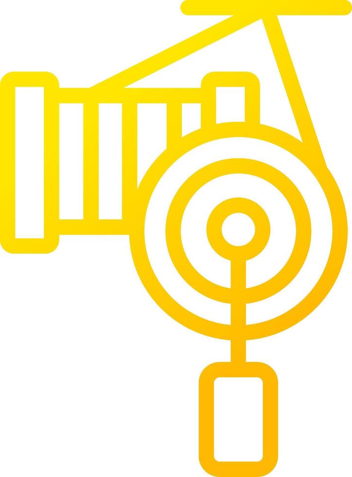 Fishing Reel Creative Icon Design vector