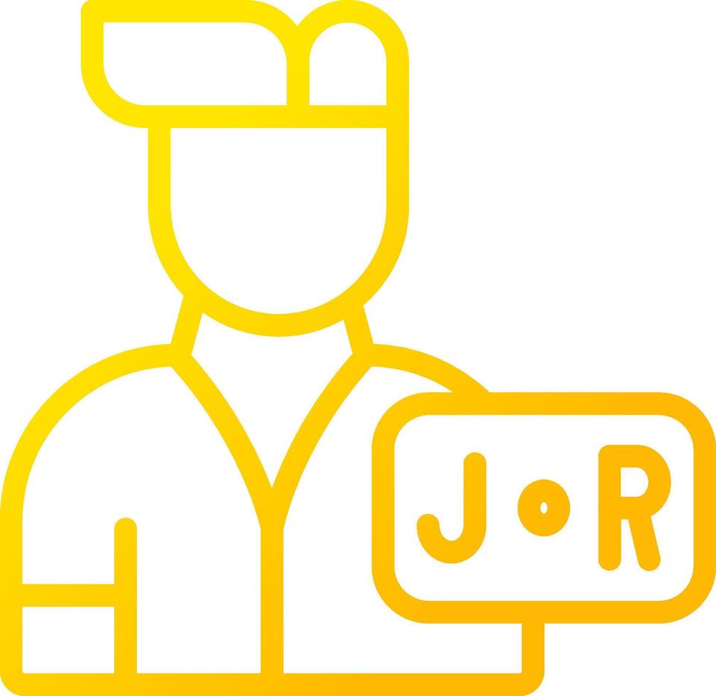 Junior Sales Rep Creative Icon Design vector