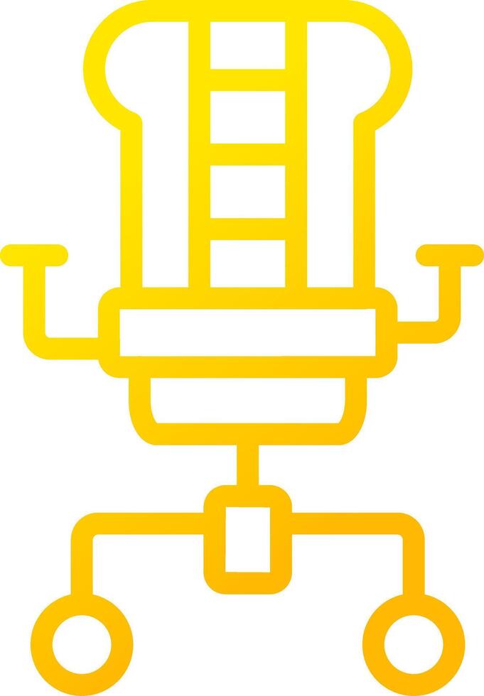 Gaming Chair Creative Icon Design vector
