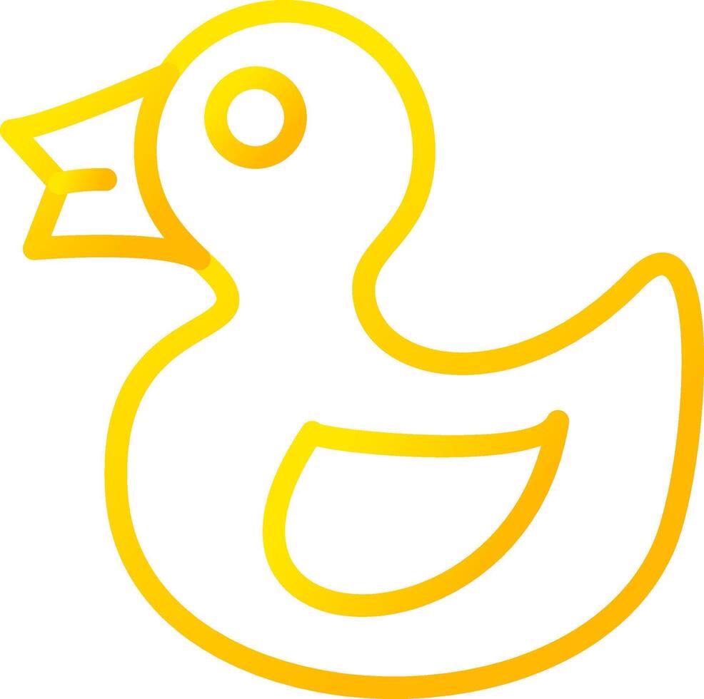 Rubber Duck Creative Icon Design vector