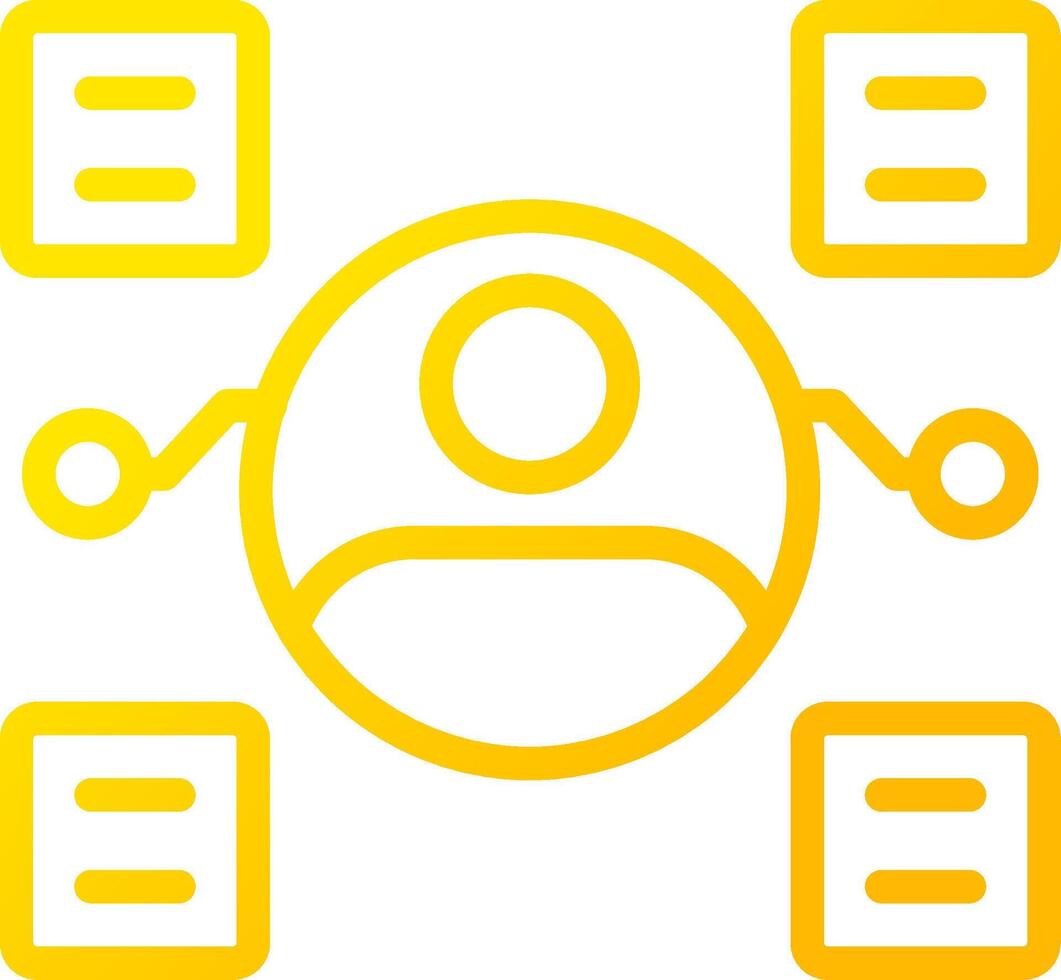 User Predictions Creative Icon Design vector