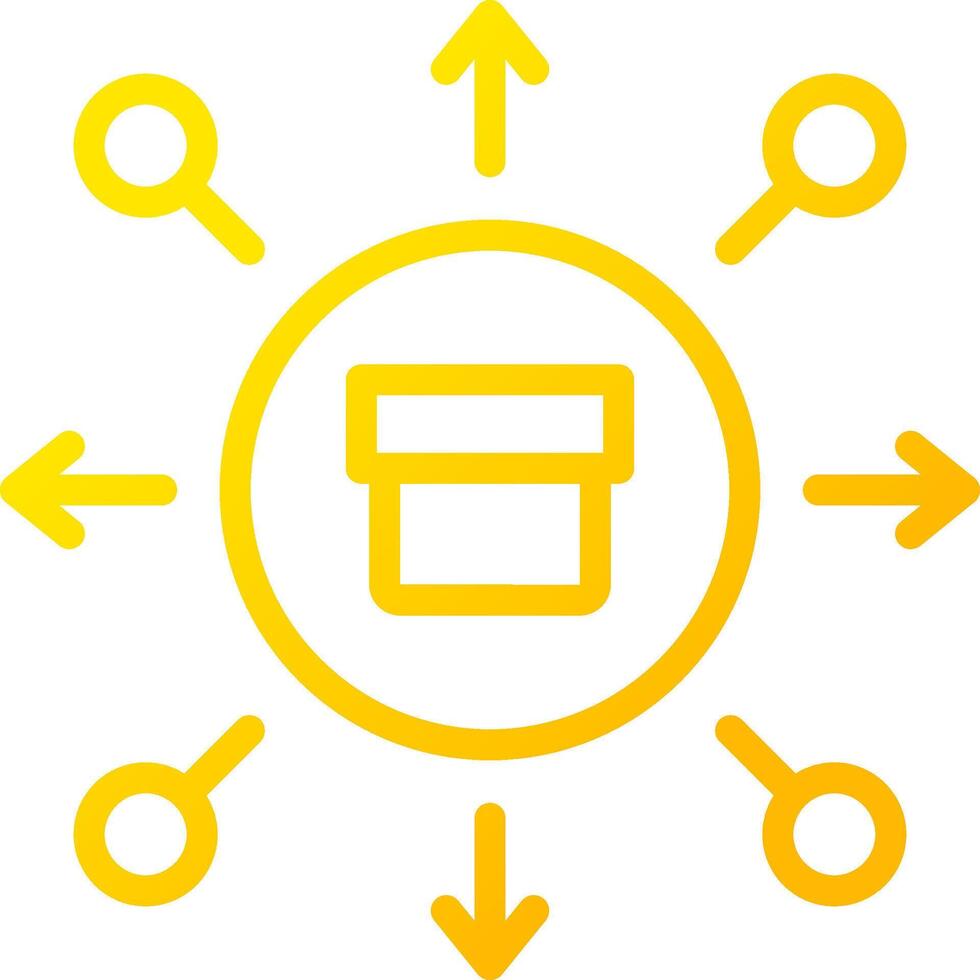 Line Yellow Gradient Design vector