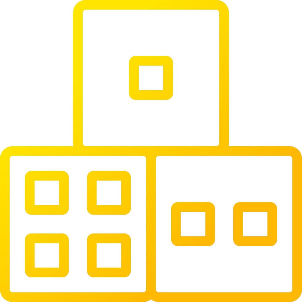 Dice Creative Icon Design vector