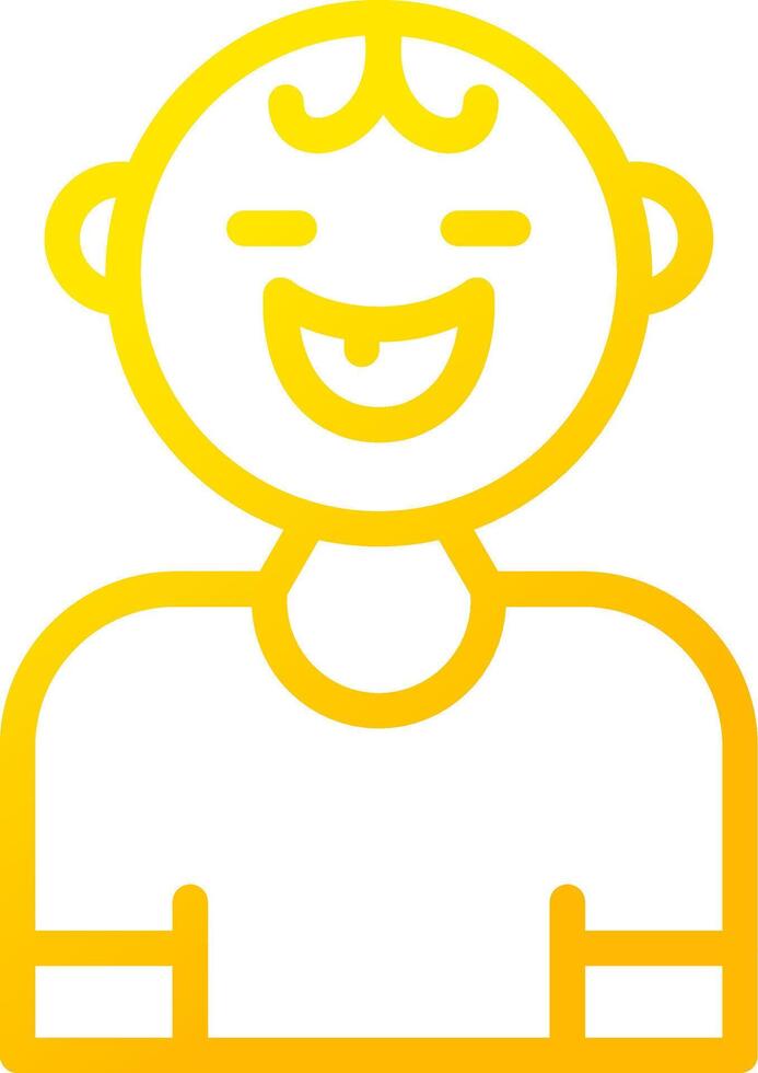 Baby Smile Creative Icon Design vector