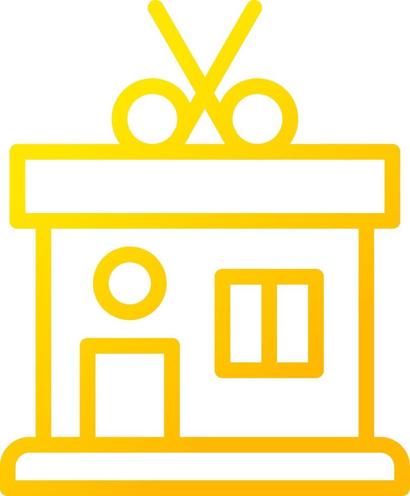 Line Yellow Gradient Design vector