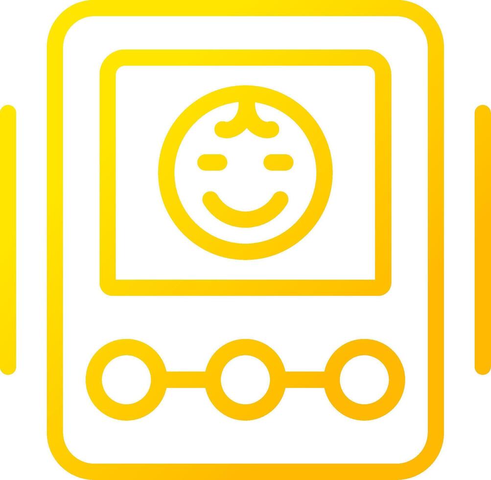 Baby Monitor Creative Icon Design vector