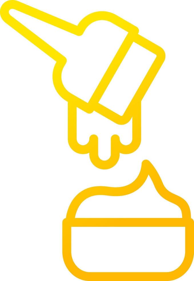 Line Yellow Gradient Design vector
