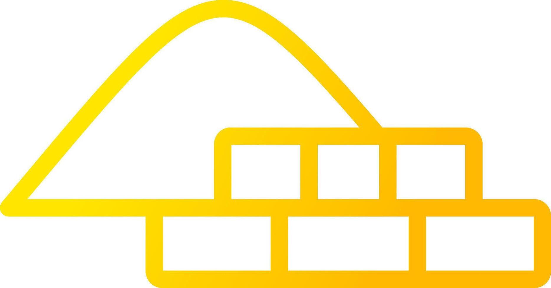 línea amarillo degradado diseño vector