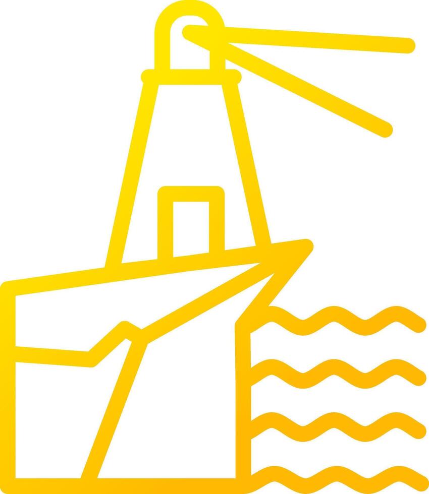 Lighthouse Landscape Creative Icon Design vector
