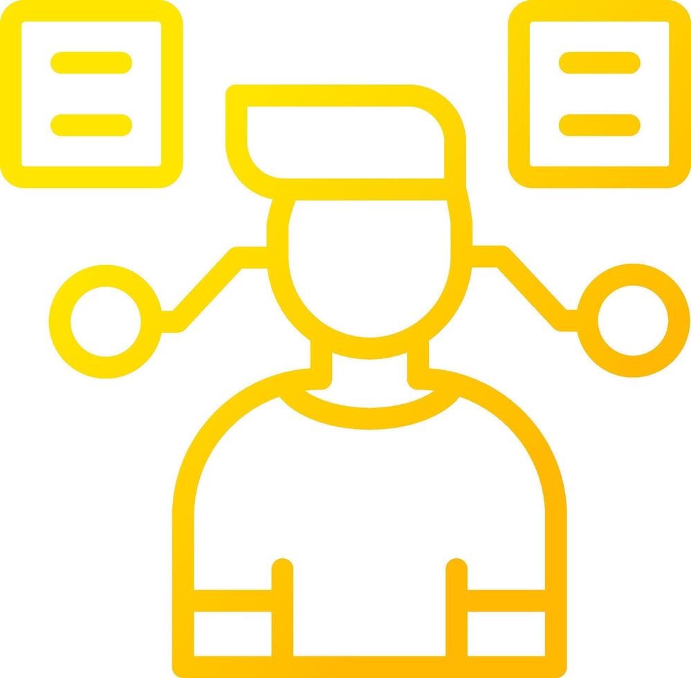 User Predictions Creative Icon Design vector