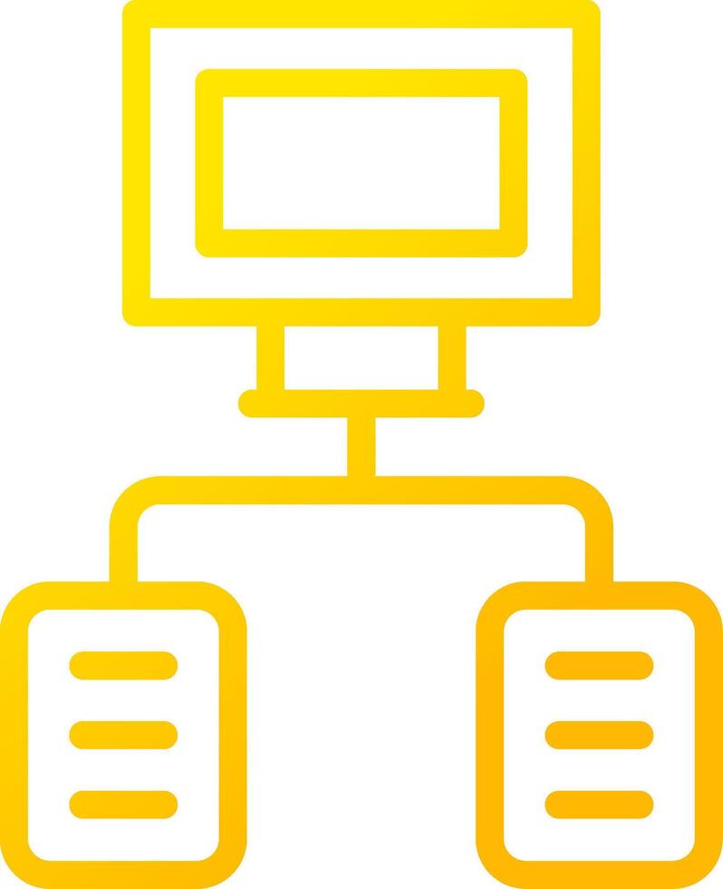 Flowchart Creative Icon Design vector
