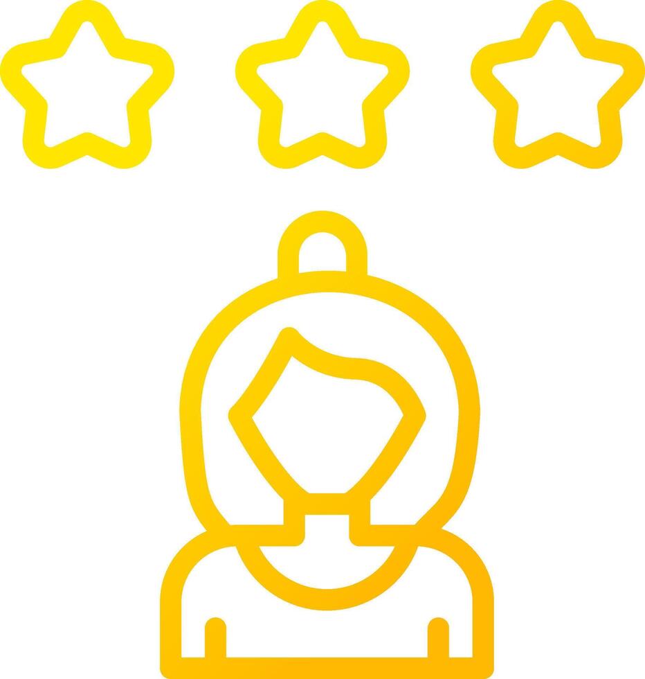 Rating Star Creative Icon Design vector