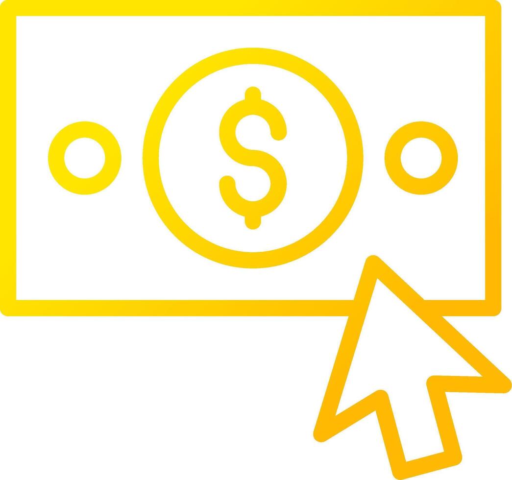 Pay Per Click Creative Icon Design vector