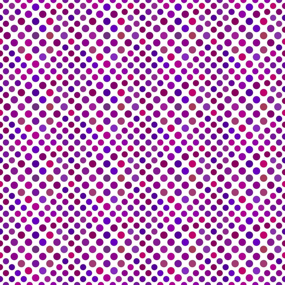 Geometrical seamless dot pattern background - abstract dark violet vector graphic