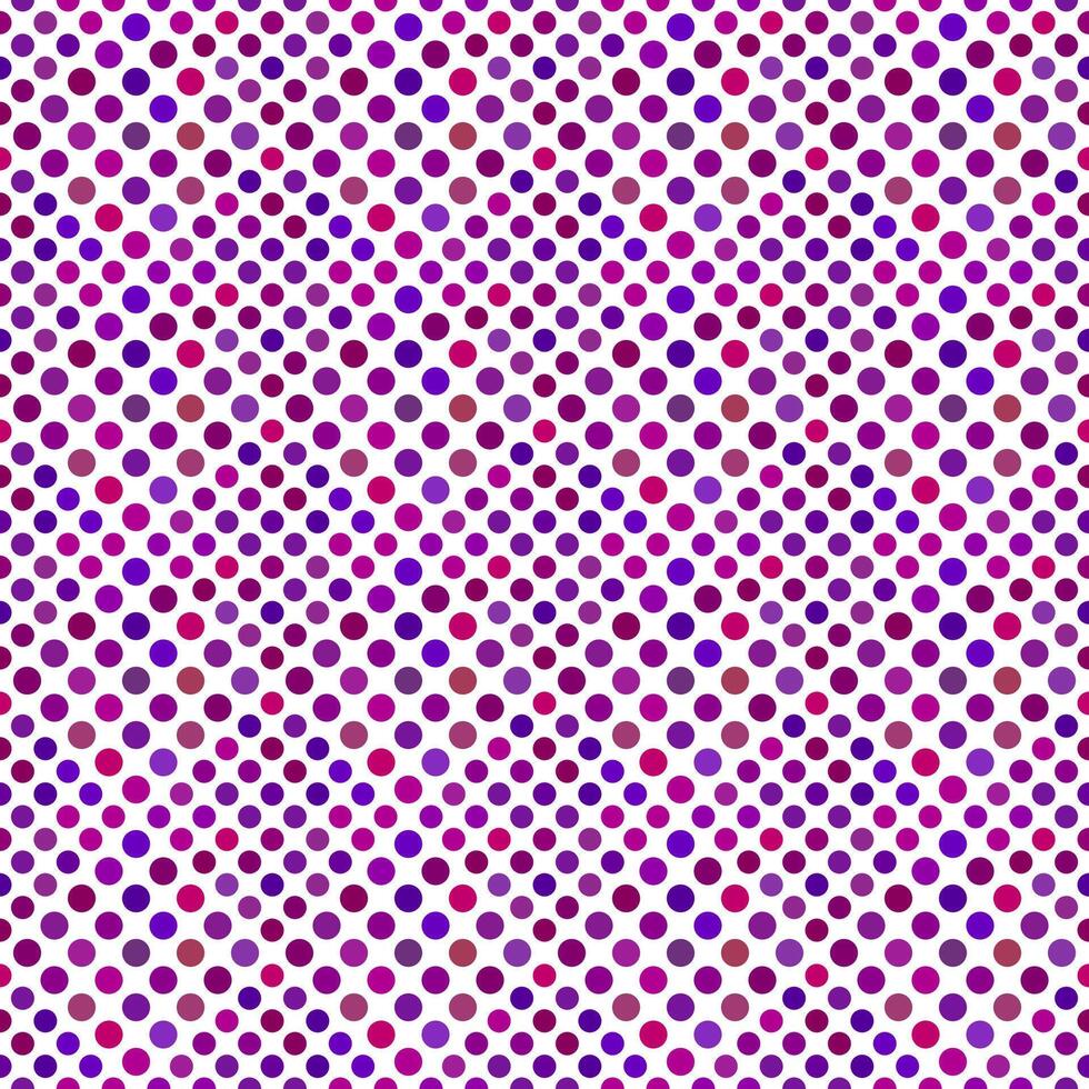 Geometrical seamless dot pattern background - abstract dark violet vector graphic
