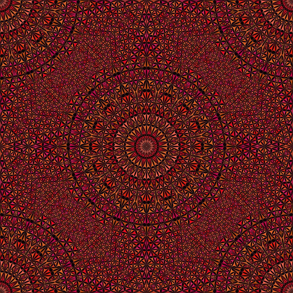 Oriental abstract seamless mandala ornament pattern background - bohemian kaleidoscope vector art graphic design