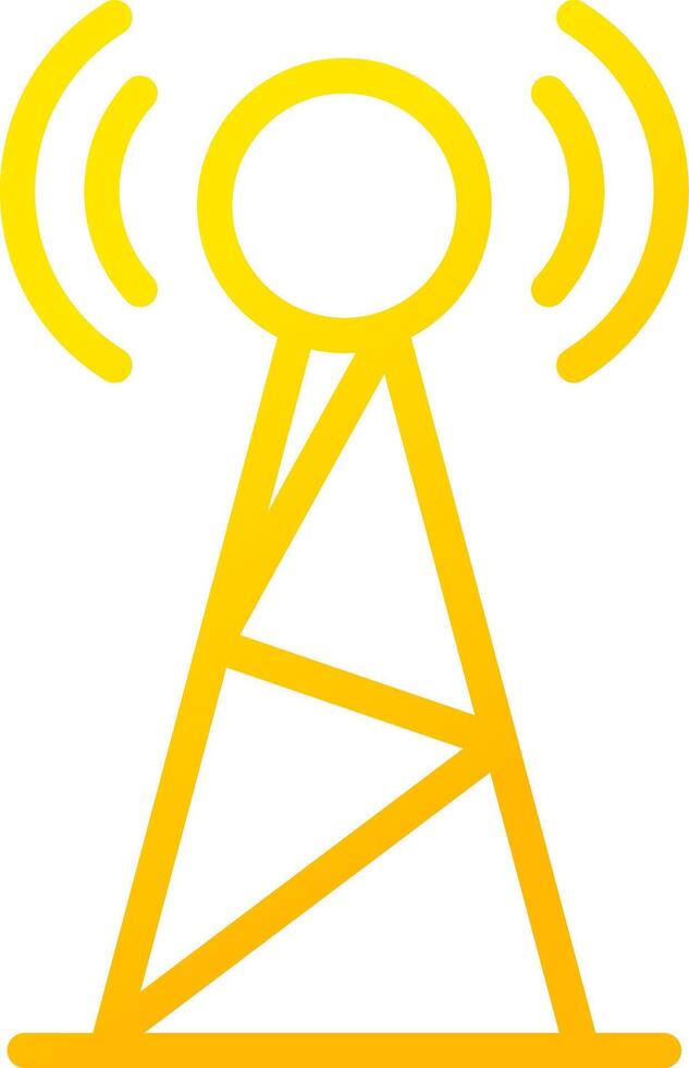 Radio Broadcast Creative Icon Design vector