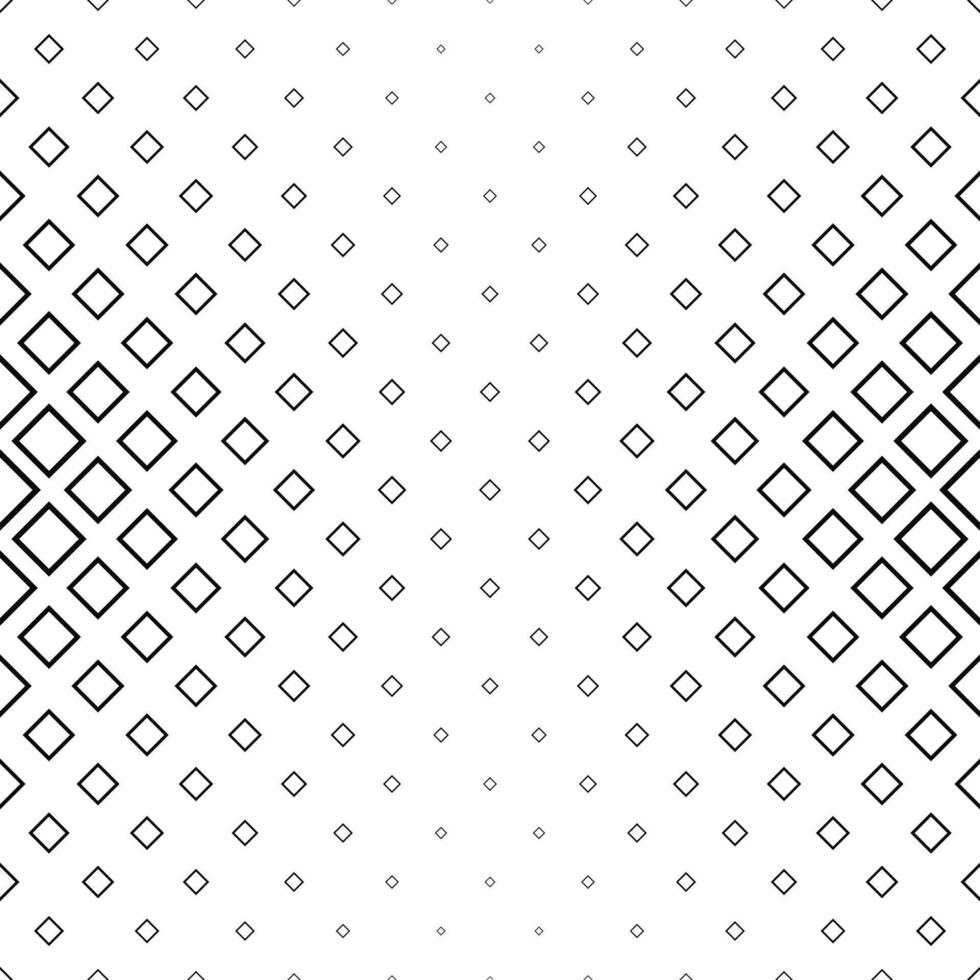 Abstract monochrome line square pattern background design vector