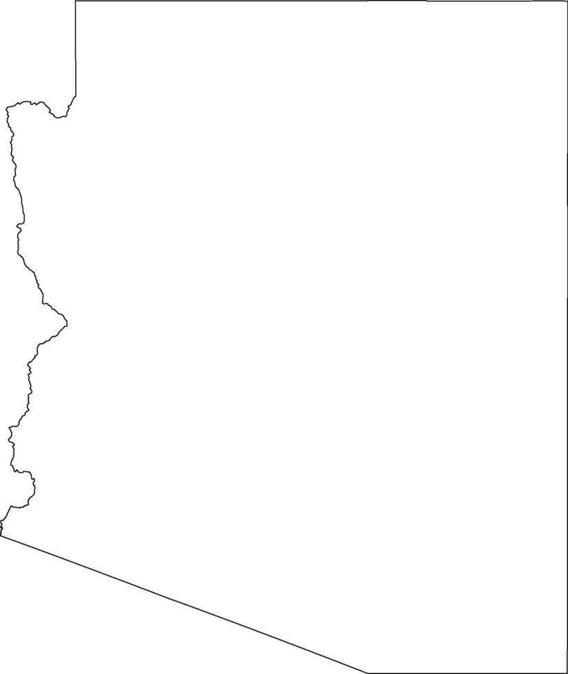 Arizona outline map vector