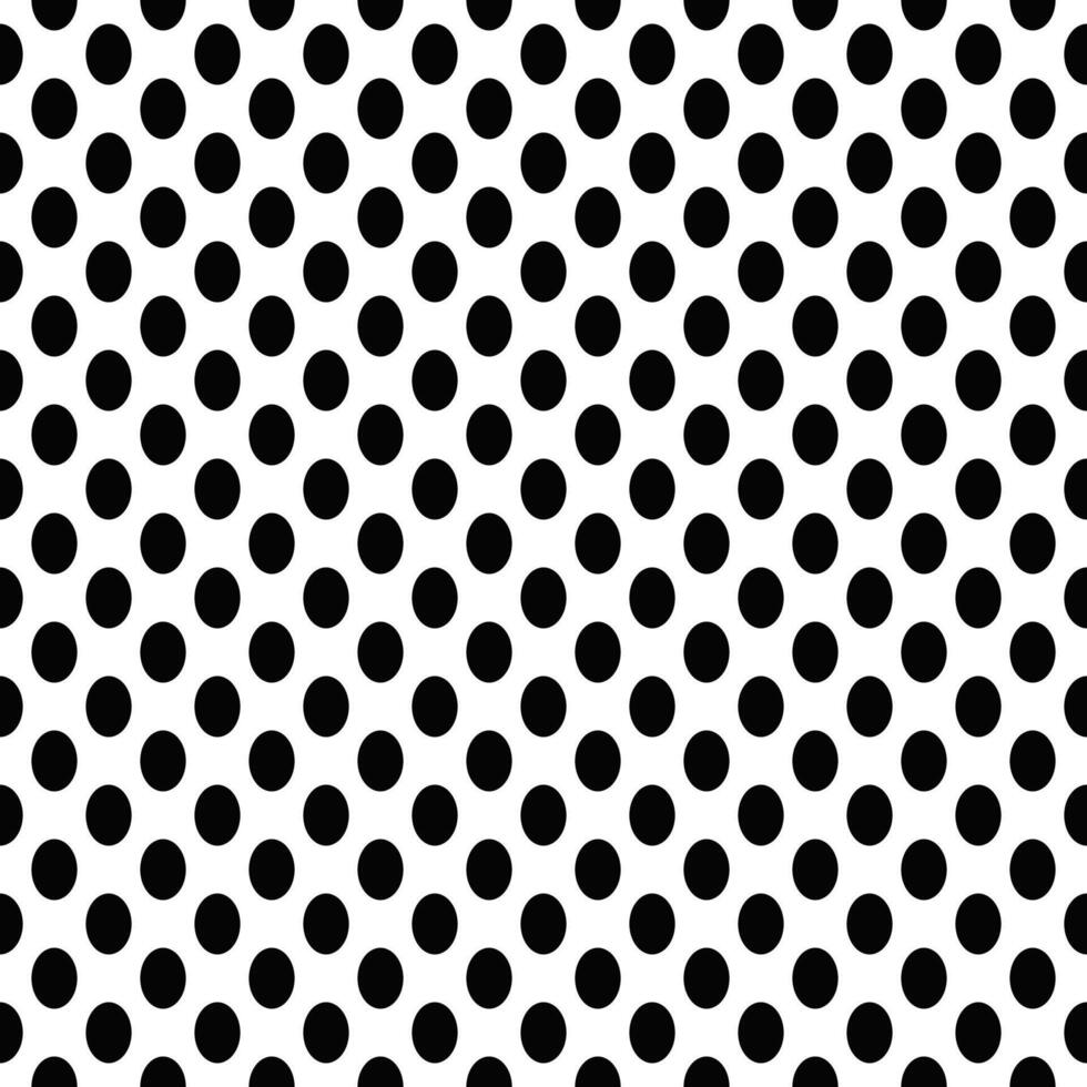 Seamless black and white ellipse pattern background - abstract vector graphic