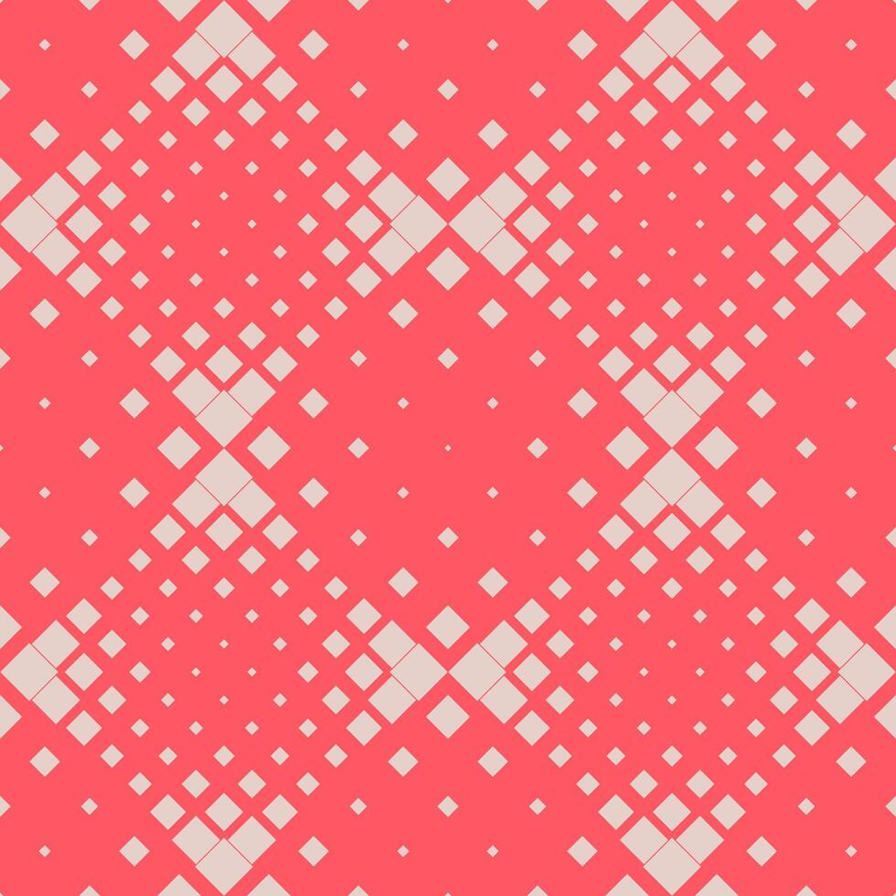 Geometric seamless halftone square pattern background - repetitive abstract vector design with squares